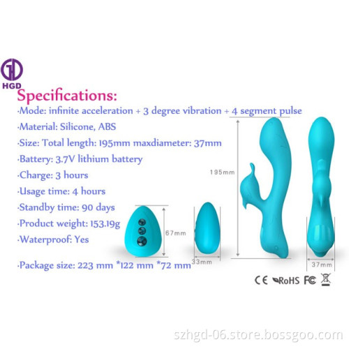 Dolphin shape women sex toy wireless remote control dildo vibrator